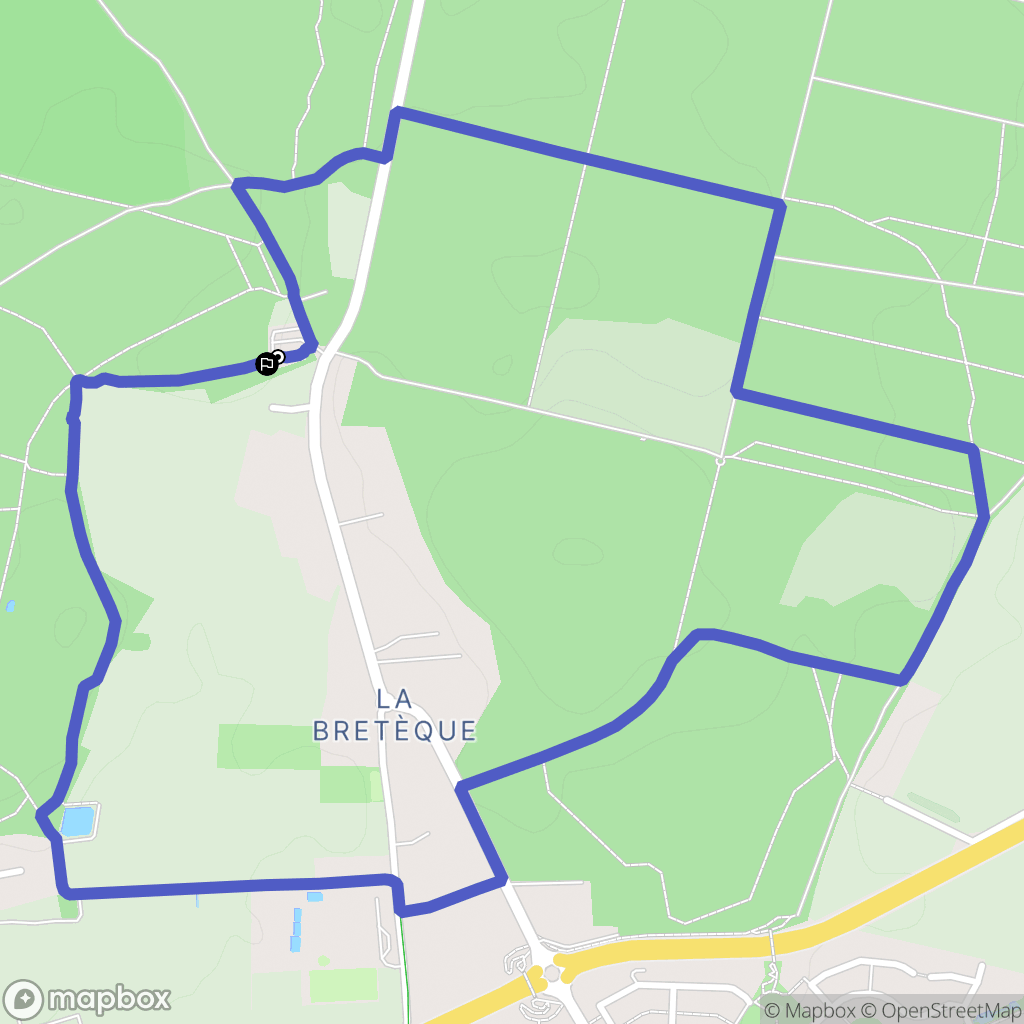 Bois-Guillaume : carte du parcours de randonnée - France