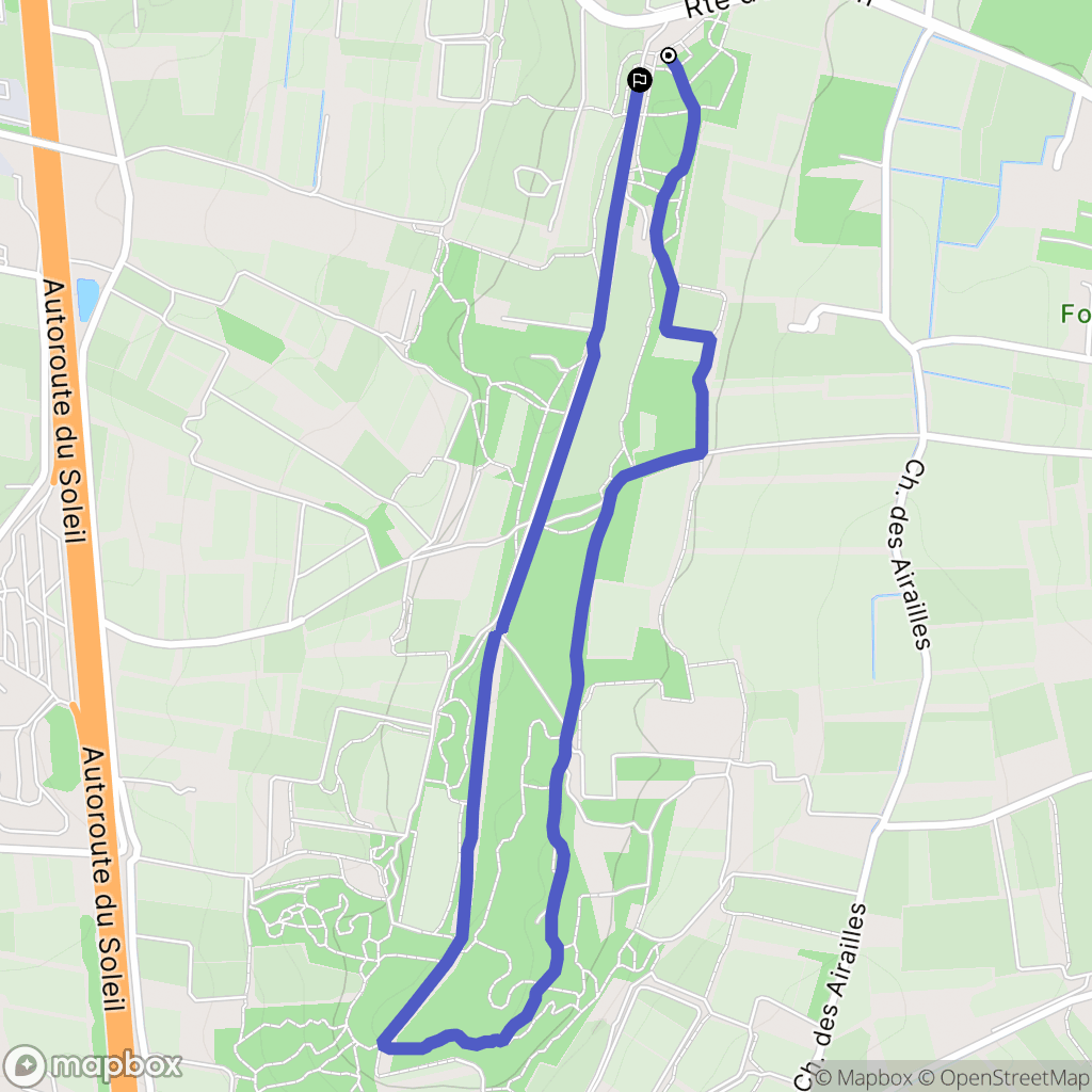 Châteauneuf-de-Gadagne : carte du parcours de randonnée - France