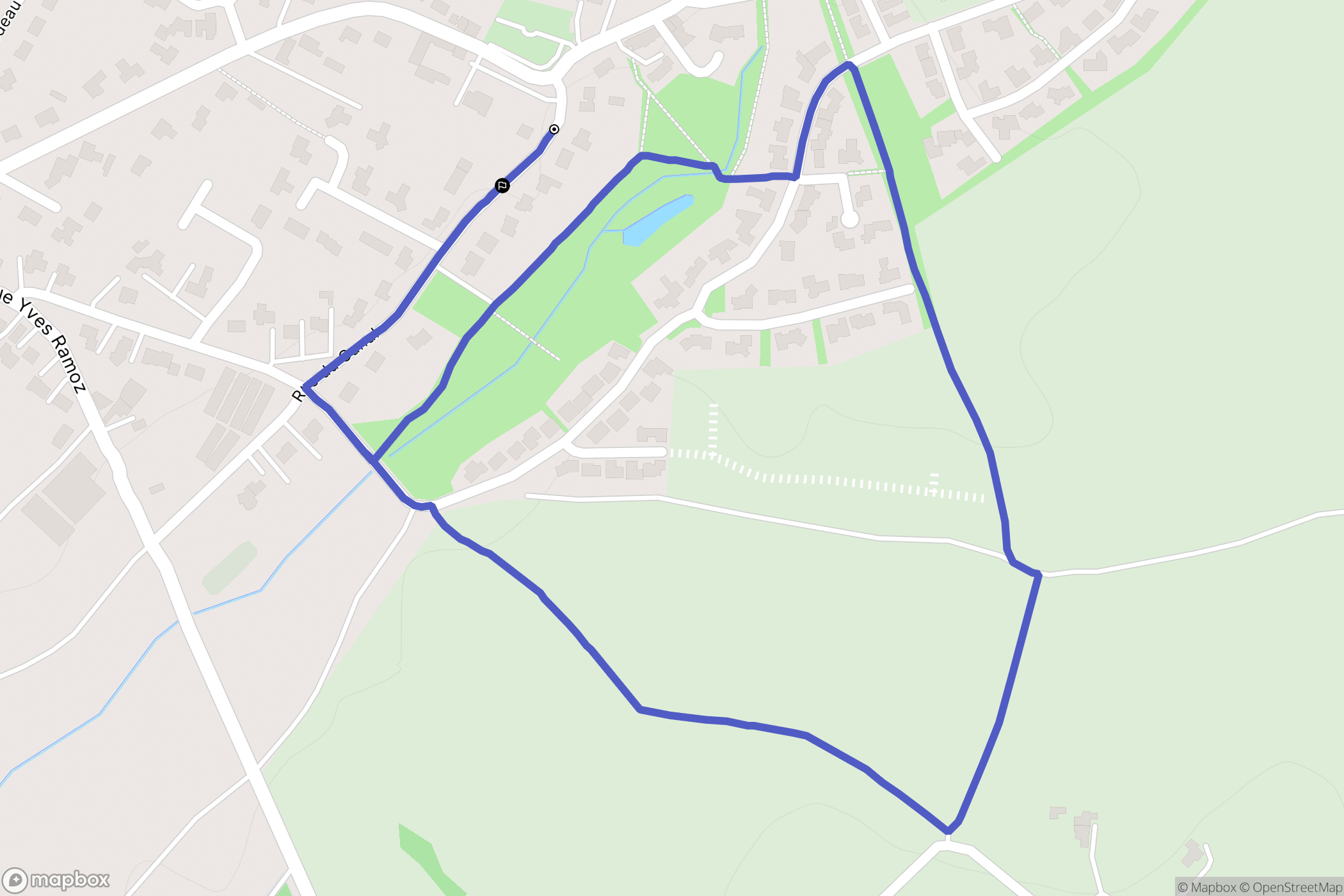 Saint-Paul-en-Pareds : carte du parcours de randonnée - France