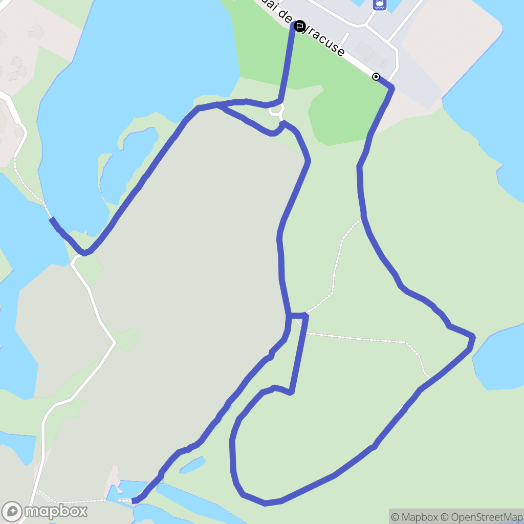 Porto-Vecchio : carte du parcours de randonnée - France
