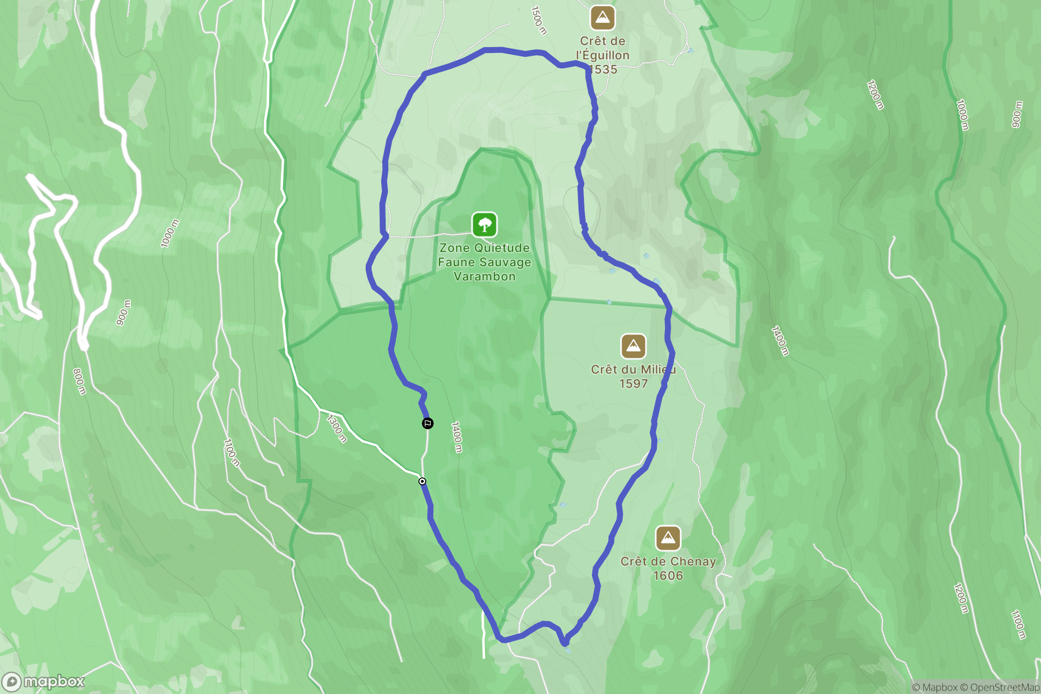 Valserhône : carte du parcours de randonnée - France