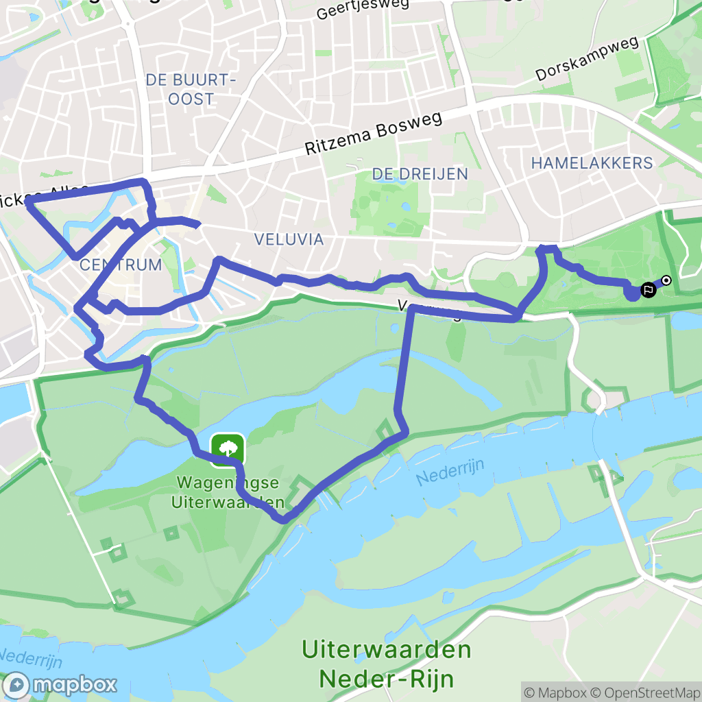 Wageningen: routekaart voor buitenactiviteiten - Netherlands