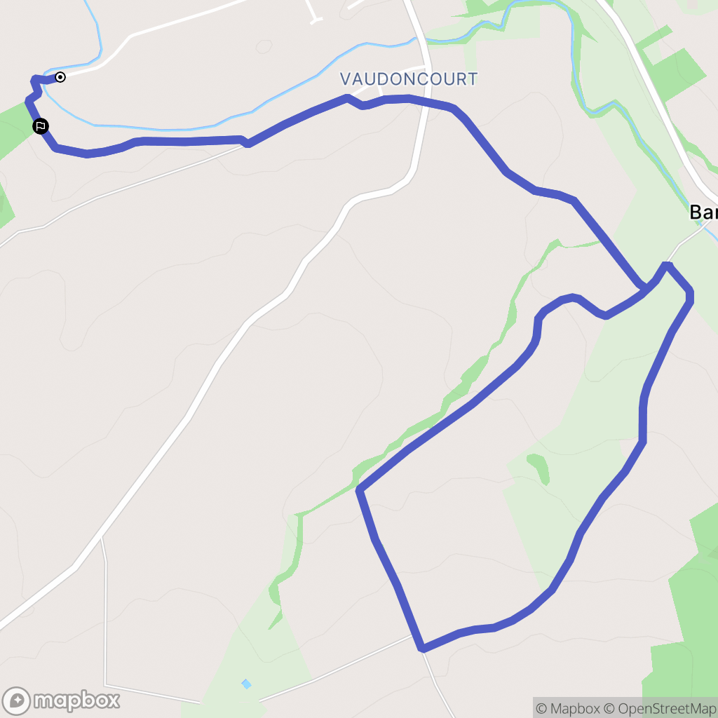Varize-Vaudoncourt : carte du parcours de randonnée - France