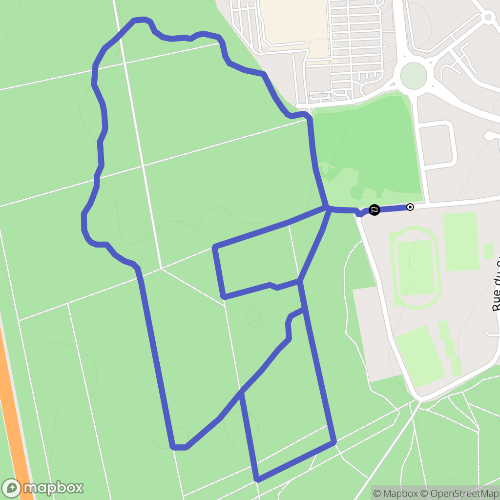 Laxou : carte du parcours de randonnée - France
