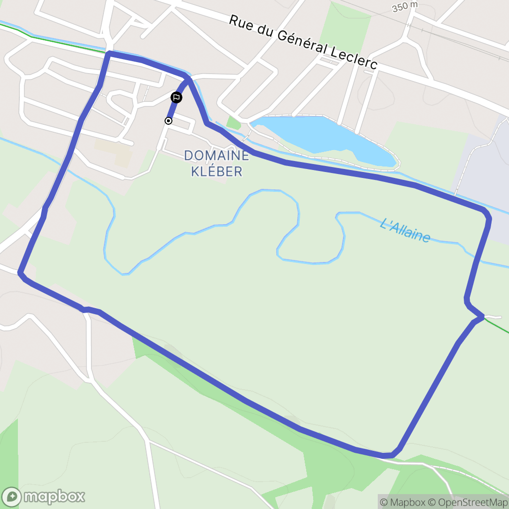 Grandvillars : carte du parcours de randonnée - France