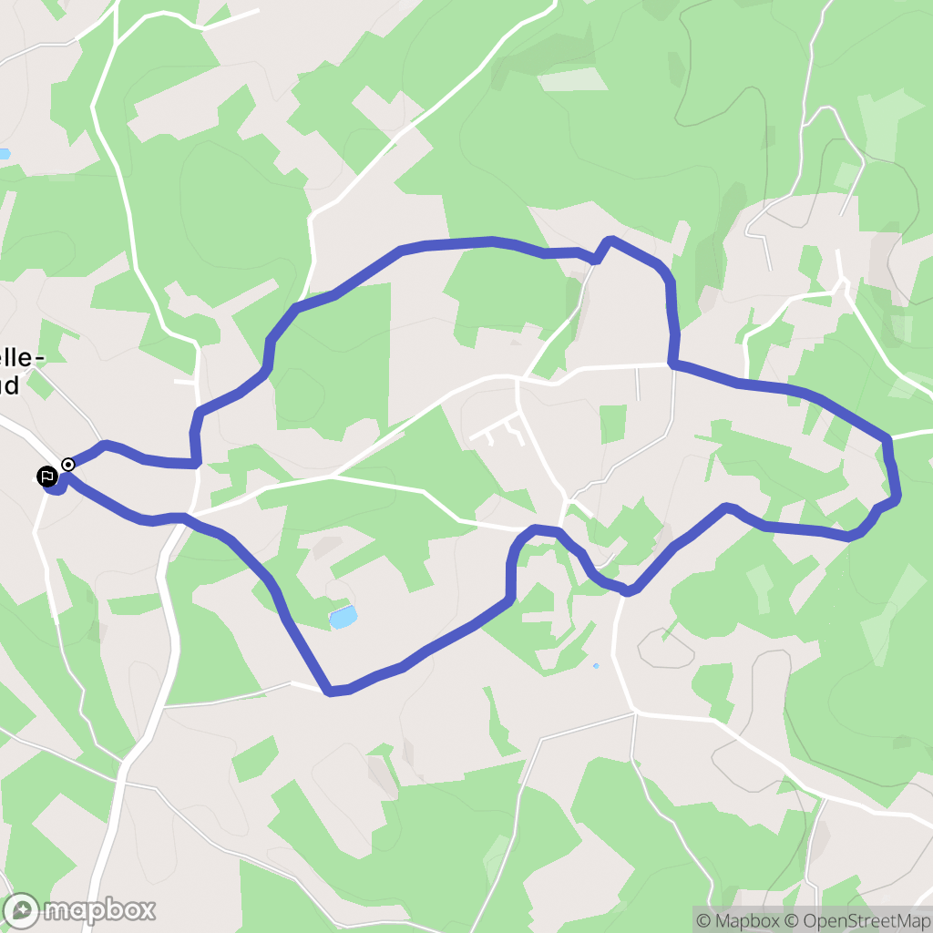 Castelnaud-la-Chapelle : carte du parcours de randonnée - France