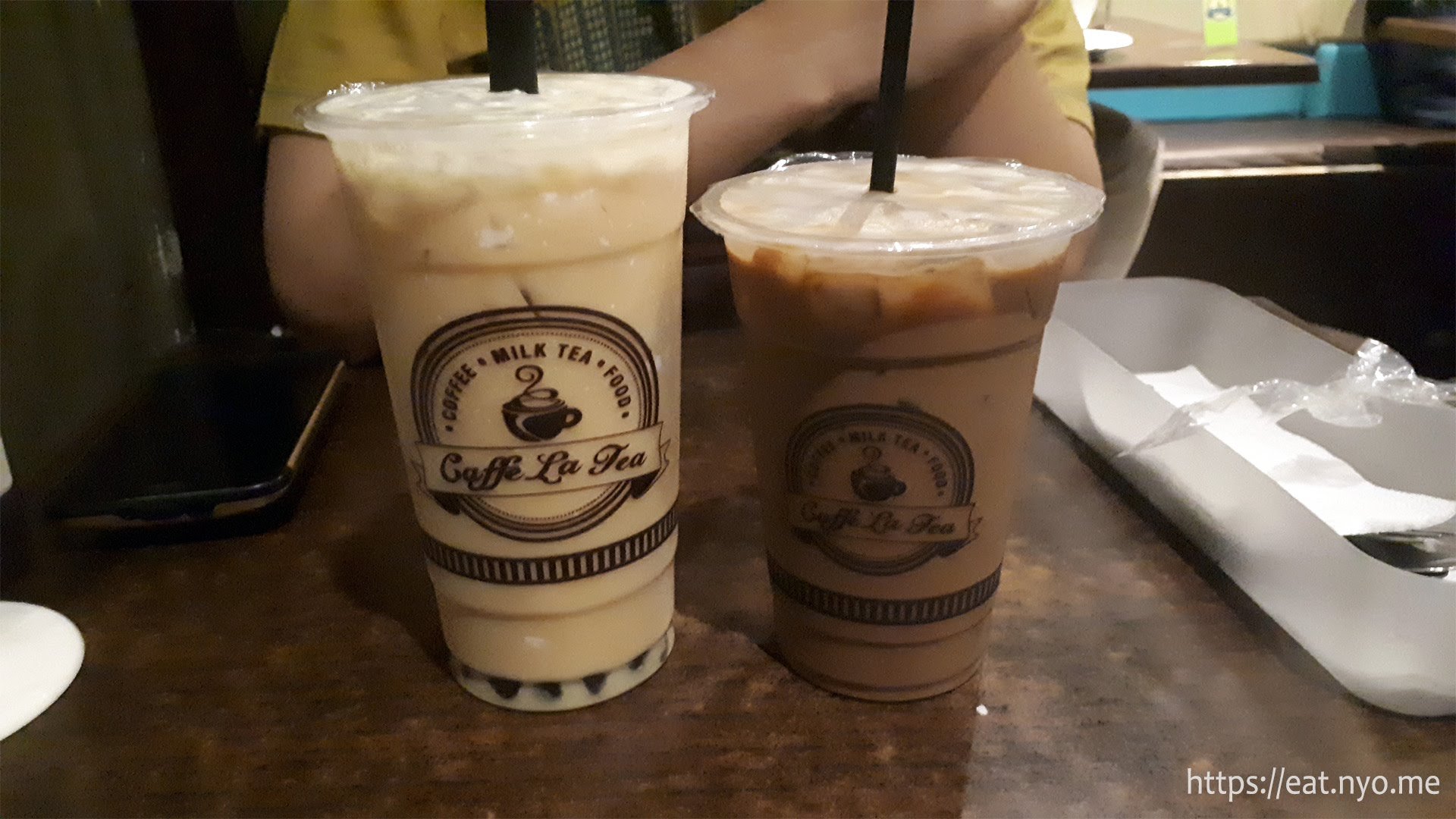 Mangga Milk Tea and Iced Mocha