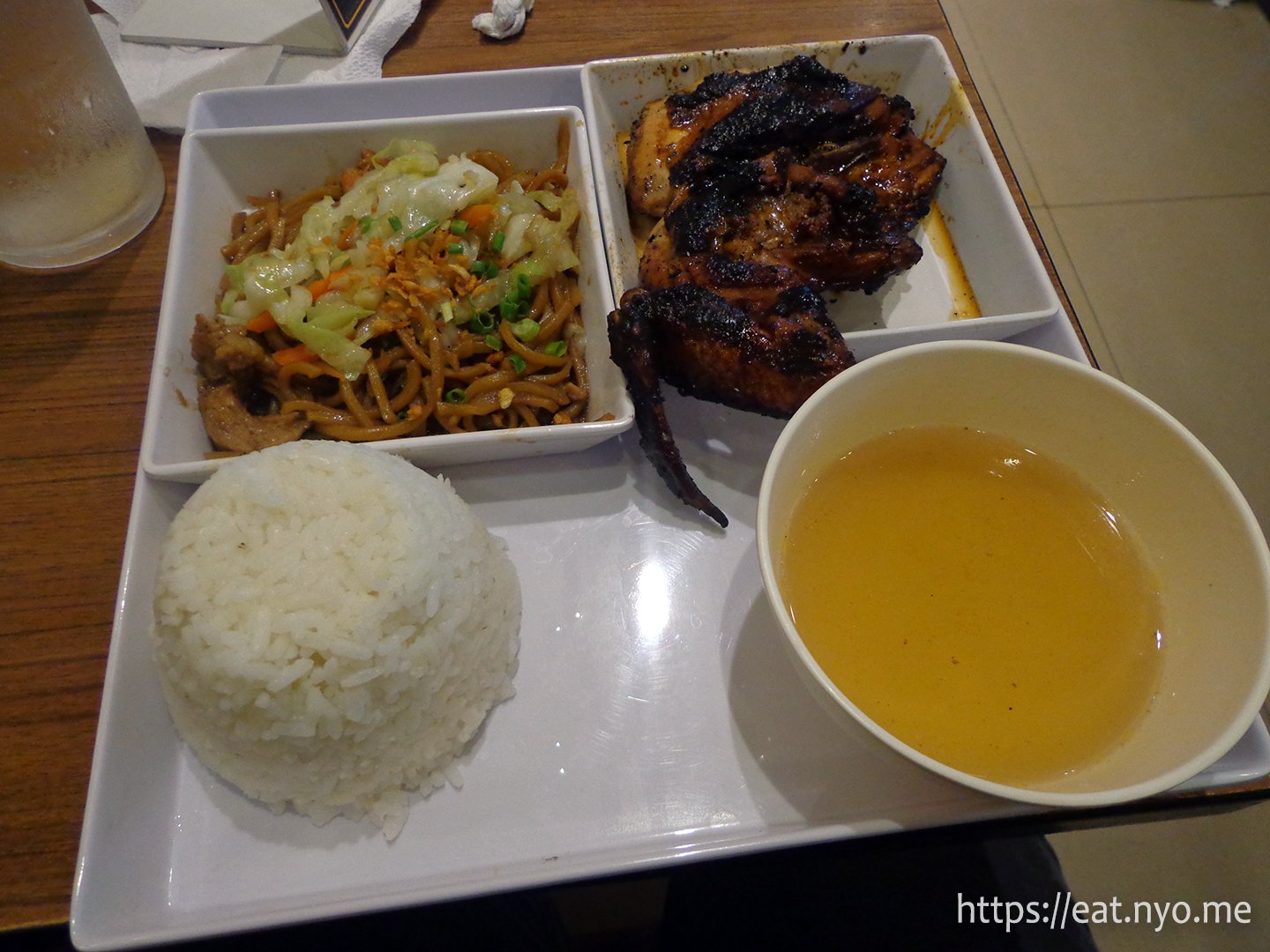 Chicken Inasal with Pancit Canton