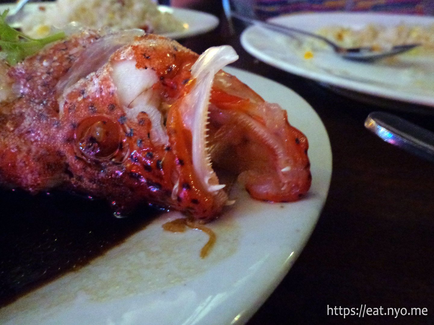 Steamed Lapu Lapu in Oyster Sauce