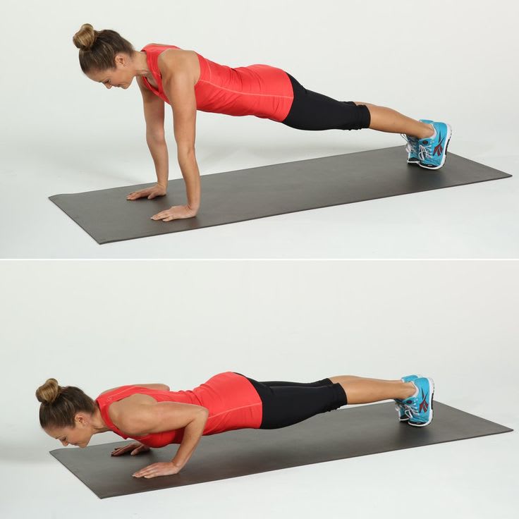image describing push up exercise