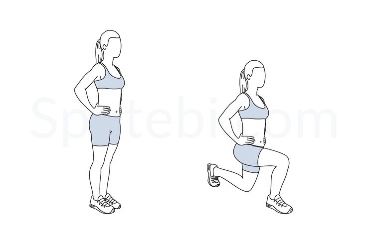 walking lunges demonstration