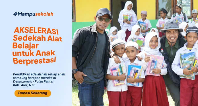 AKSELERASI: Sedekah Alat Belajar untuk Anak Berprestasi