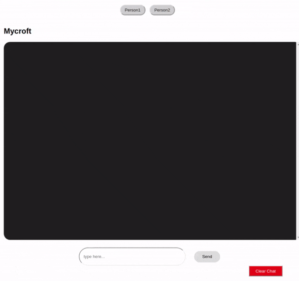 gif preview of the chat app functionality