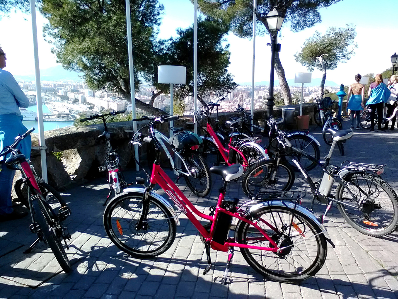foto de bicicletas eléctricas en Malaga