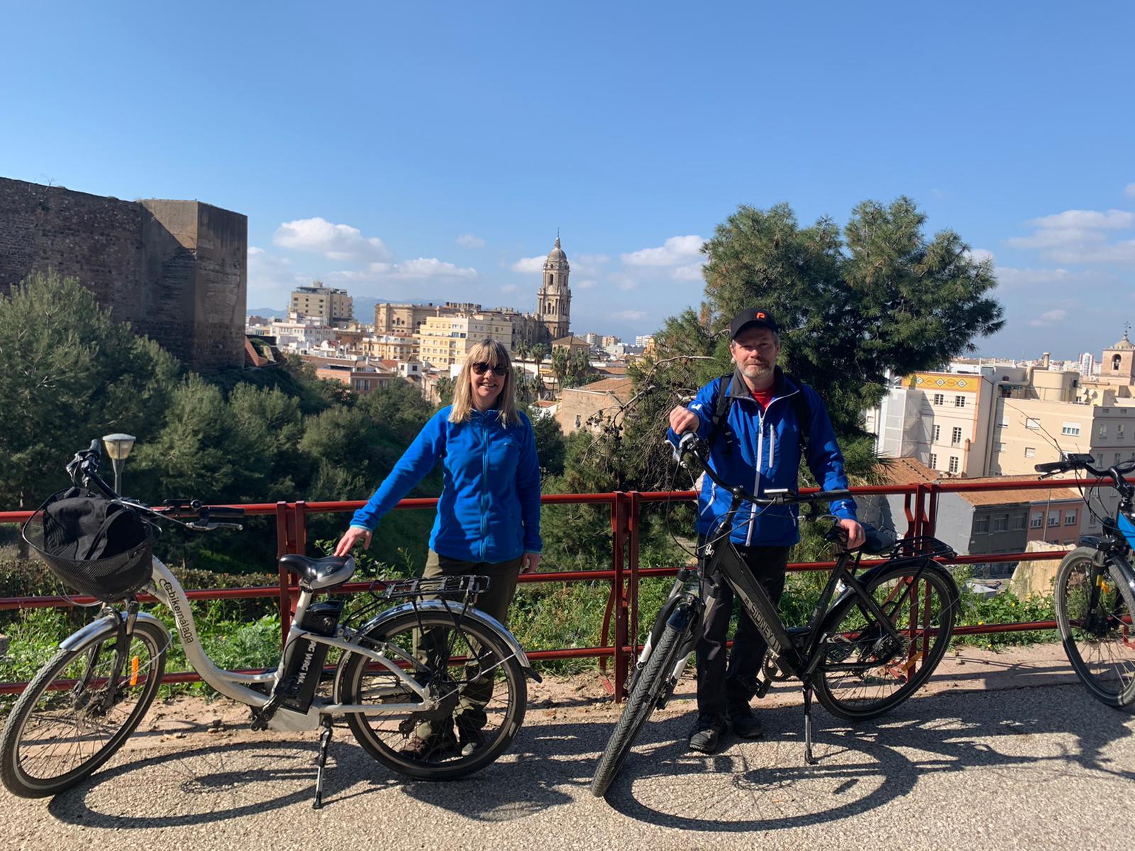 foto de bicicletas eléctricas en Malaga