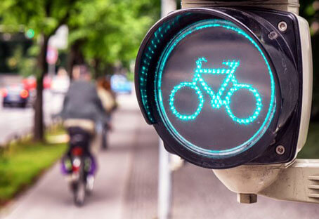 foto de bicicletas eléctricas en Malaga