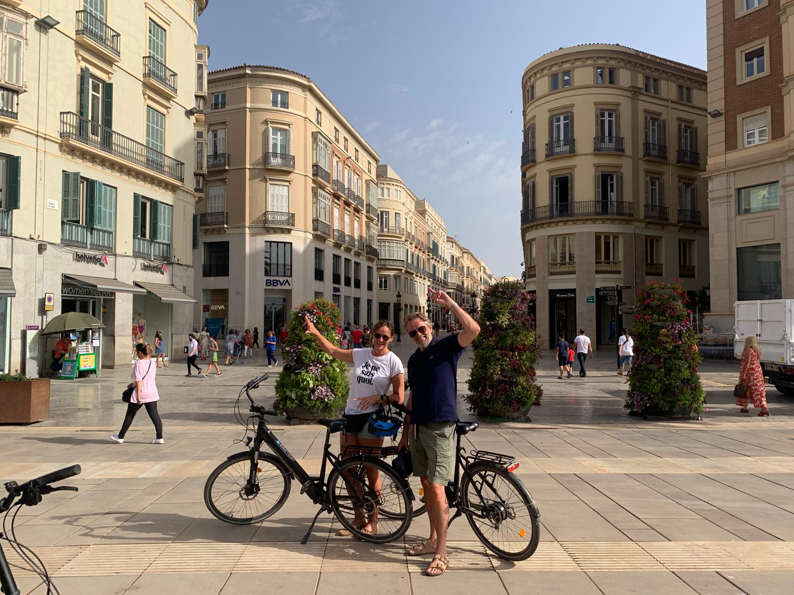 foto de bicicletas eléctricas en Malaga