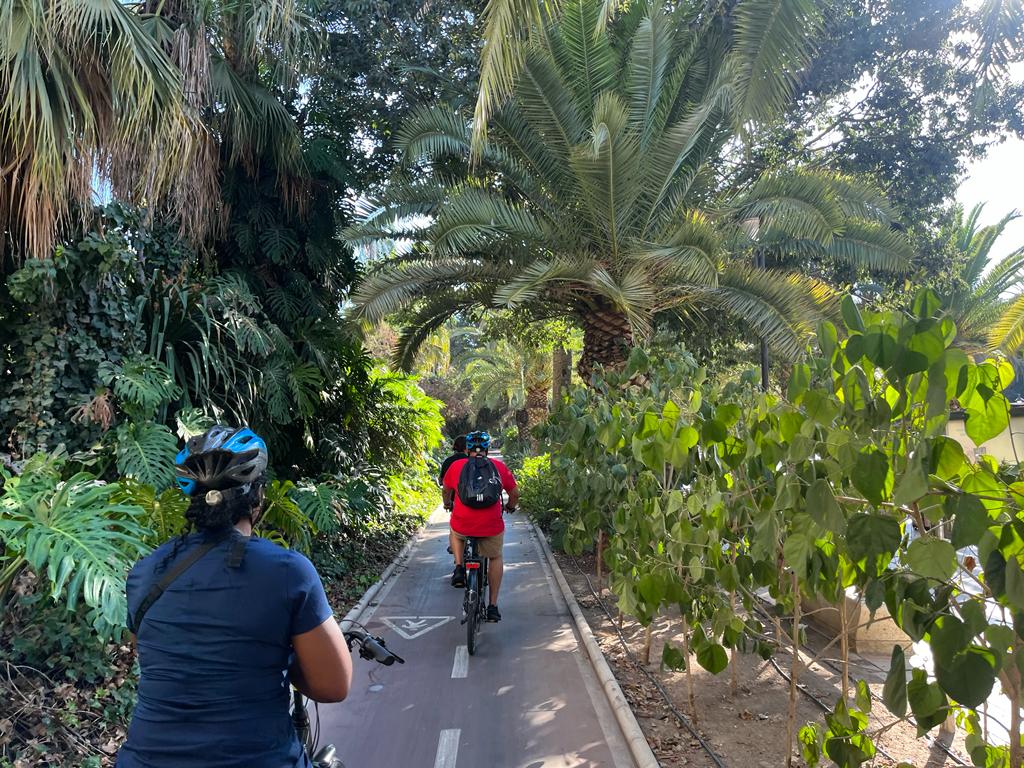 foto de bicicletas eléctricas en Malaga