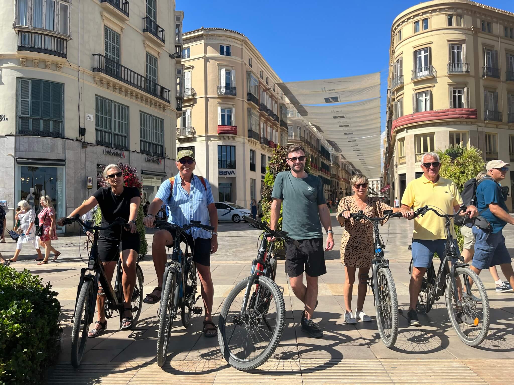 foto de bicicletas eléctricas en Malaga