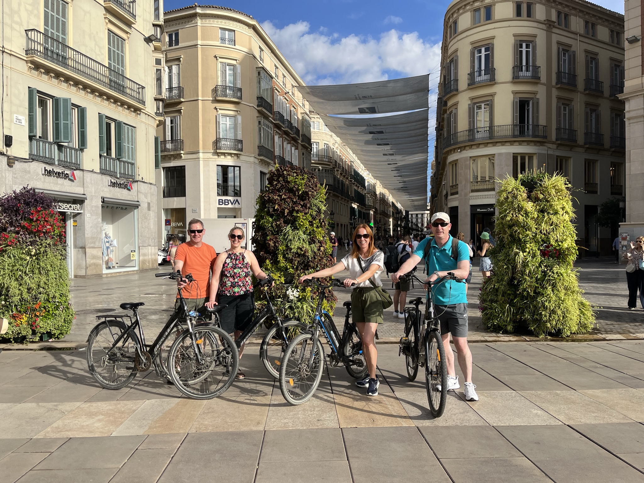 foto de bicicletas eléctricas en Malaga