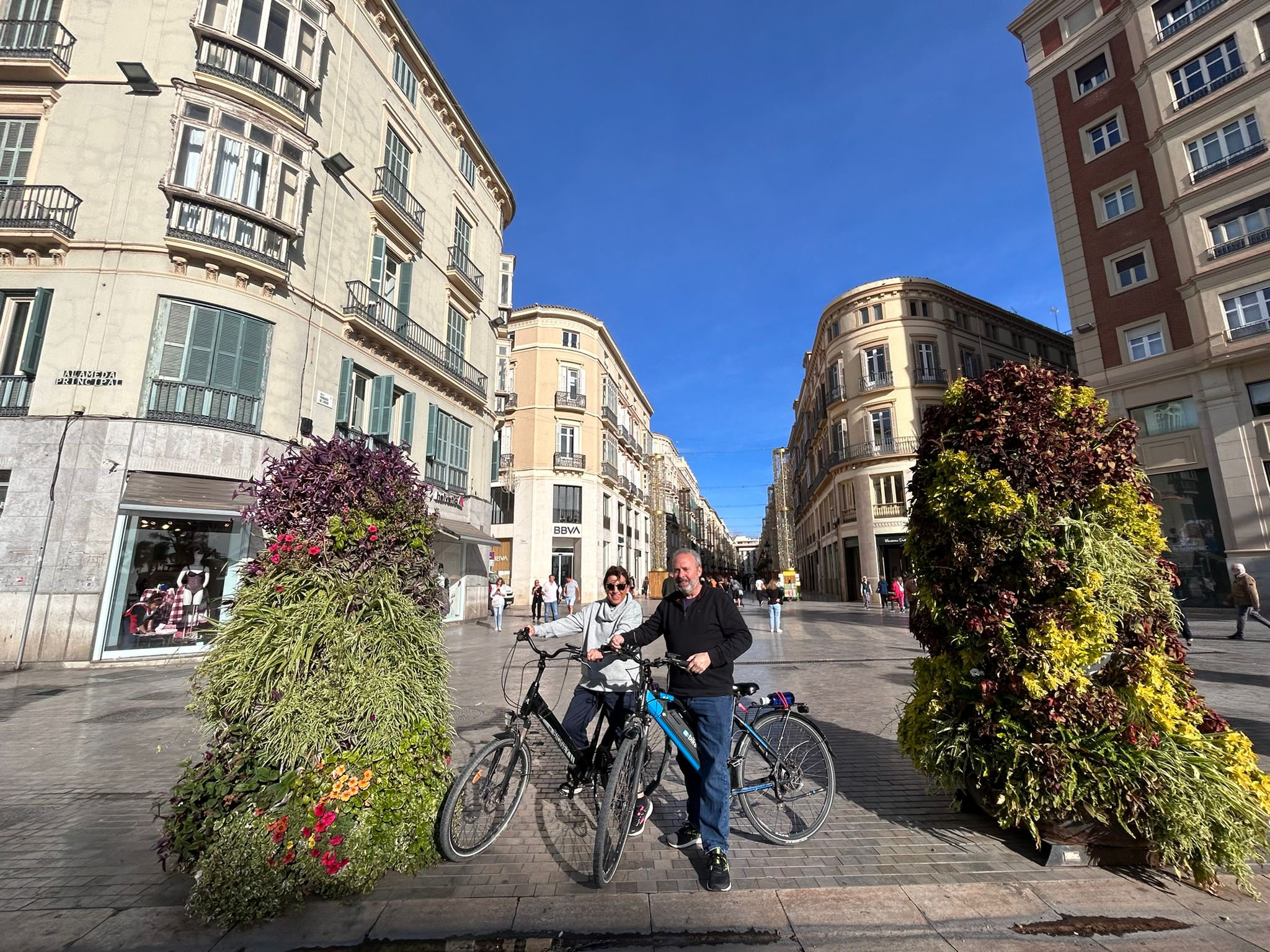 foto de bicicletas eléctricas en Malaga