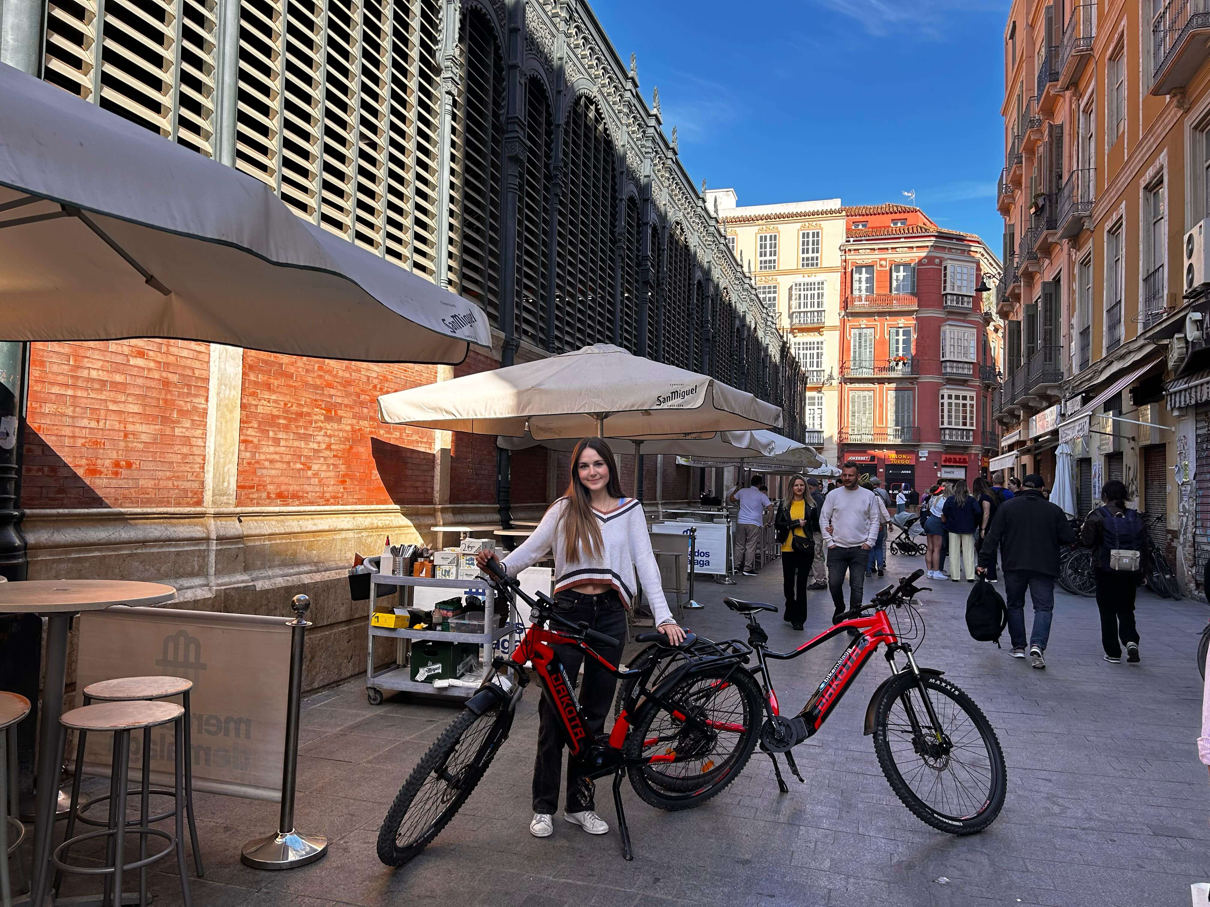 foto de bicicletas eléctricas en Malaga