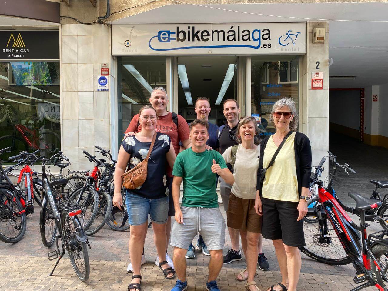 foto de bicicletas eléctricas en Malaga