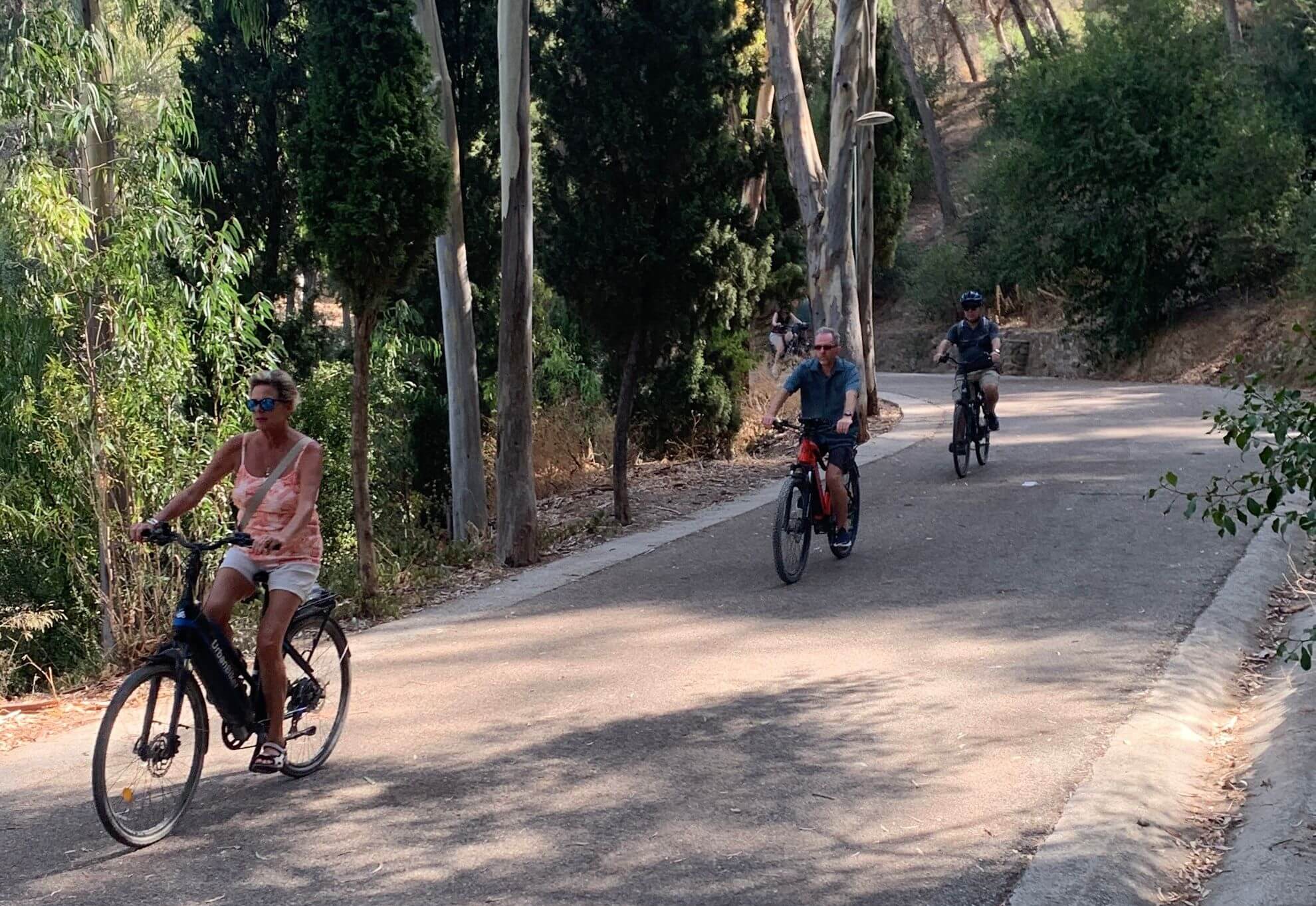 foto de bicicletas eléctricas en Malaga