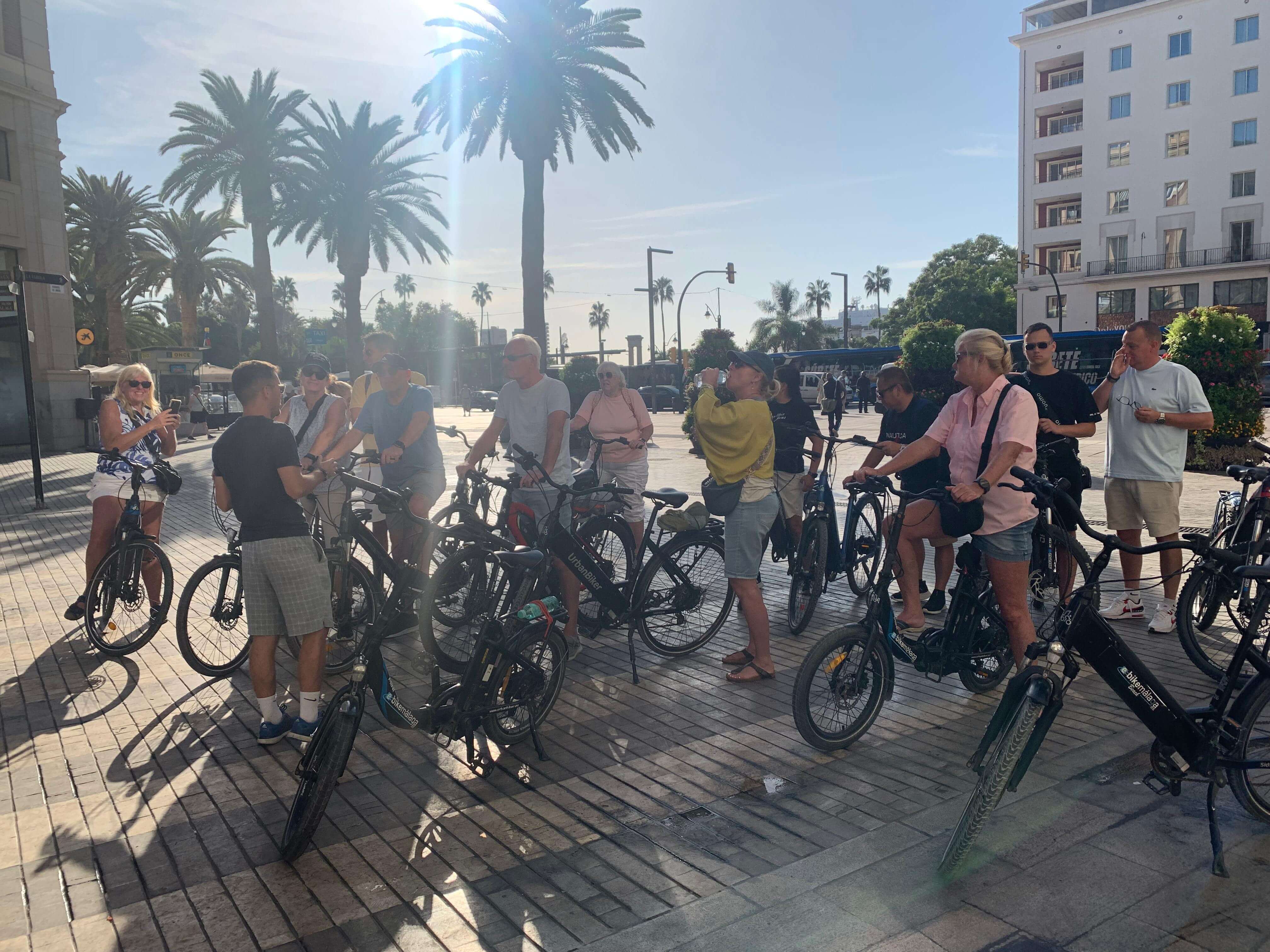 foto de bicicletas eléctricas en Malaga