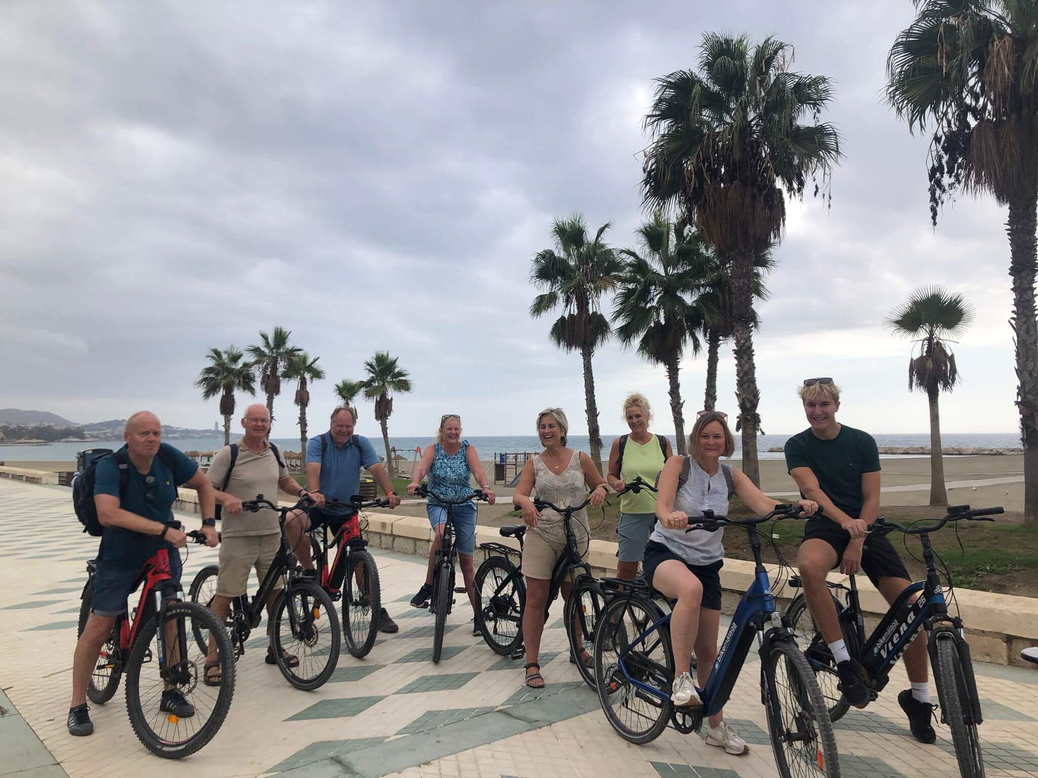 foto de bicicletas eléctricas en Malaga