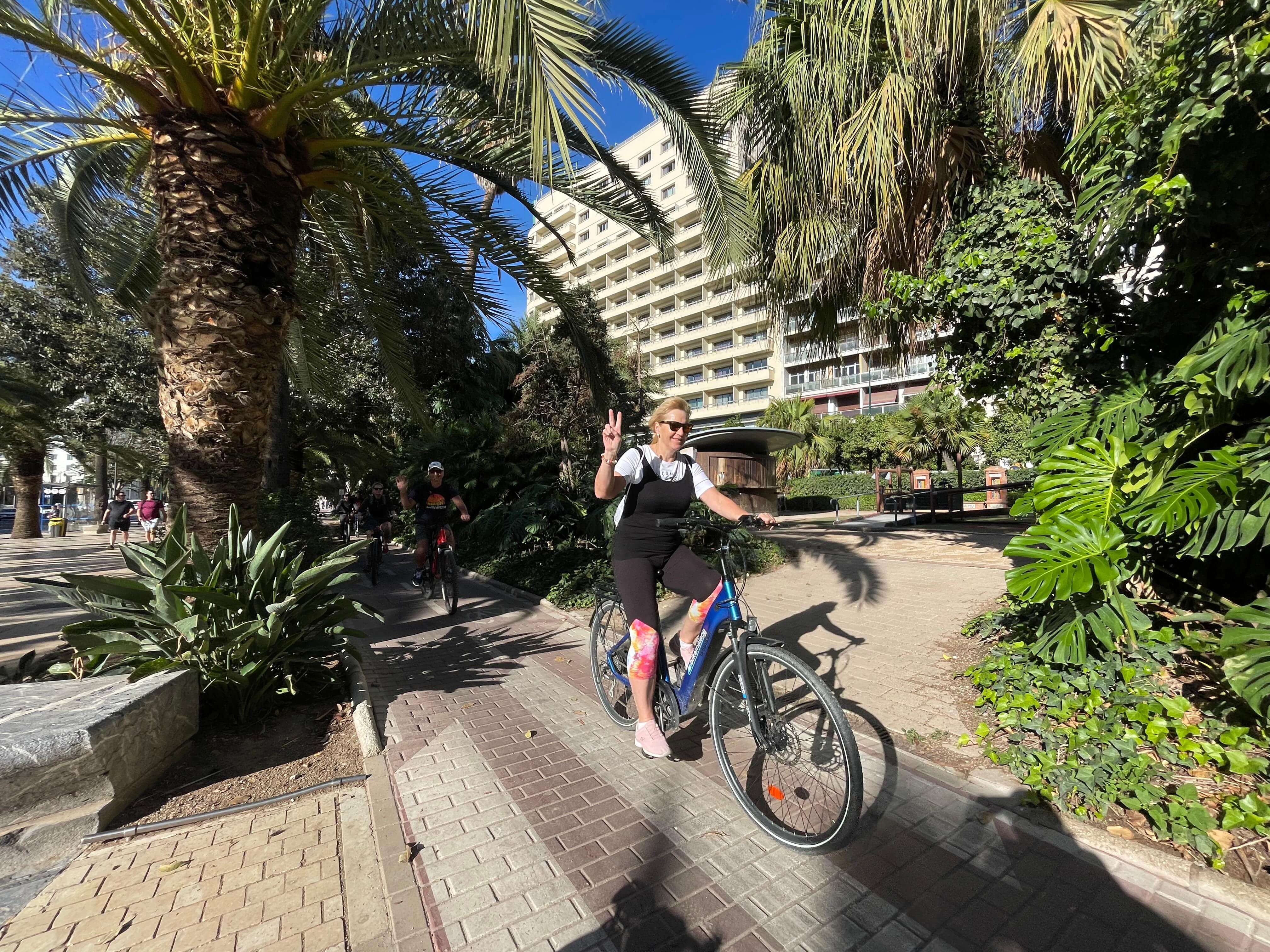 foto de bicicletas eléctricas en Malaga