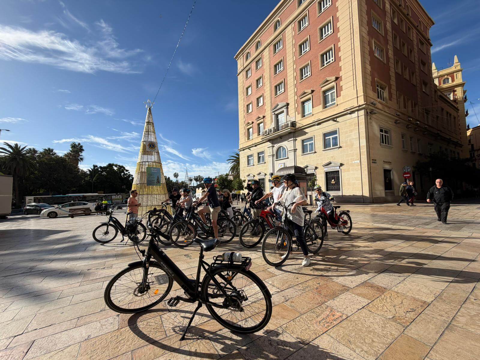 foto de bicicletas eléctricas en Malaga