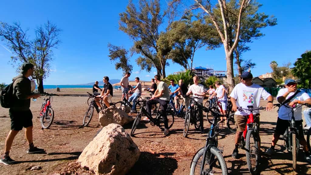 foto de bicicletas eléctricas en Malaga