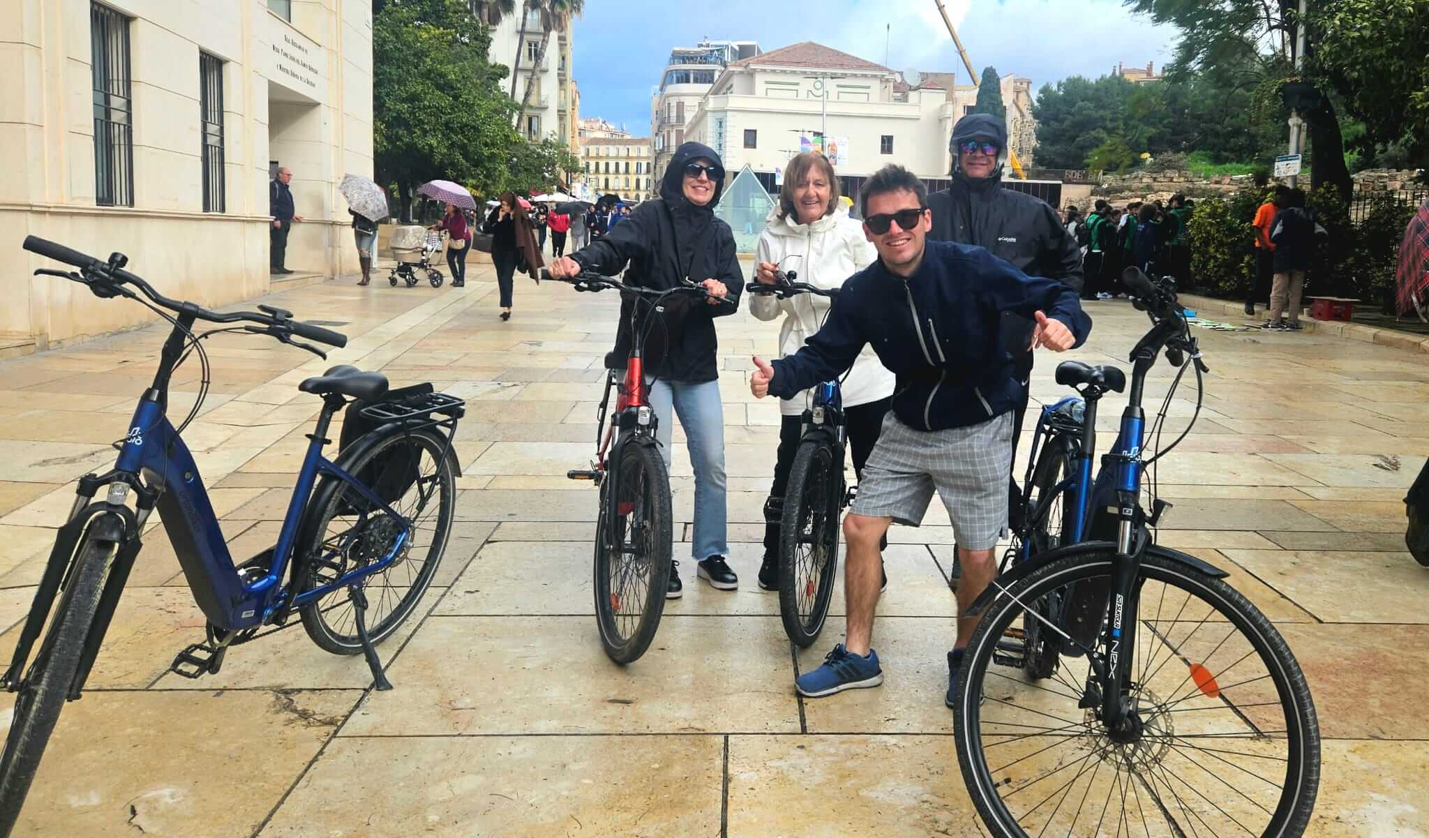foto de bicicletas eléctricas en Malaga