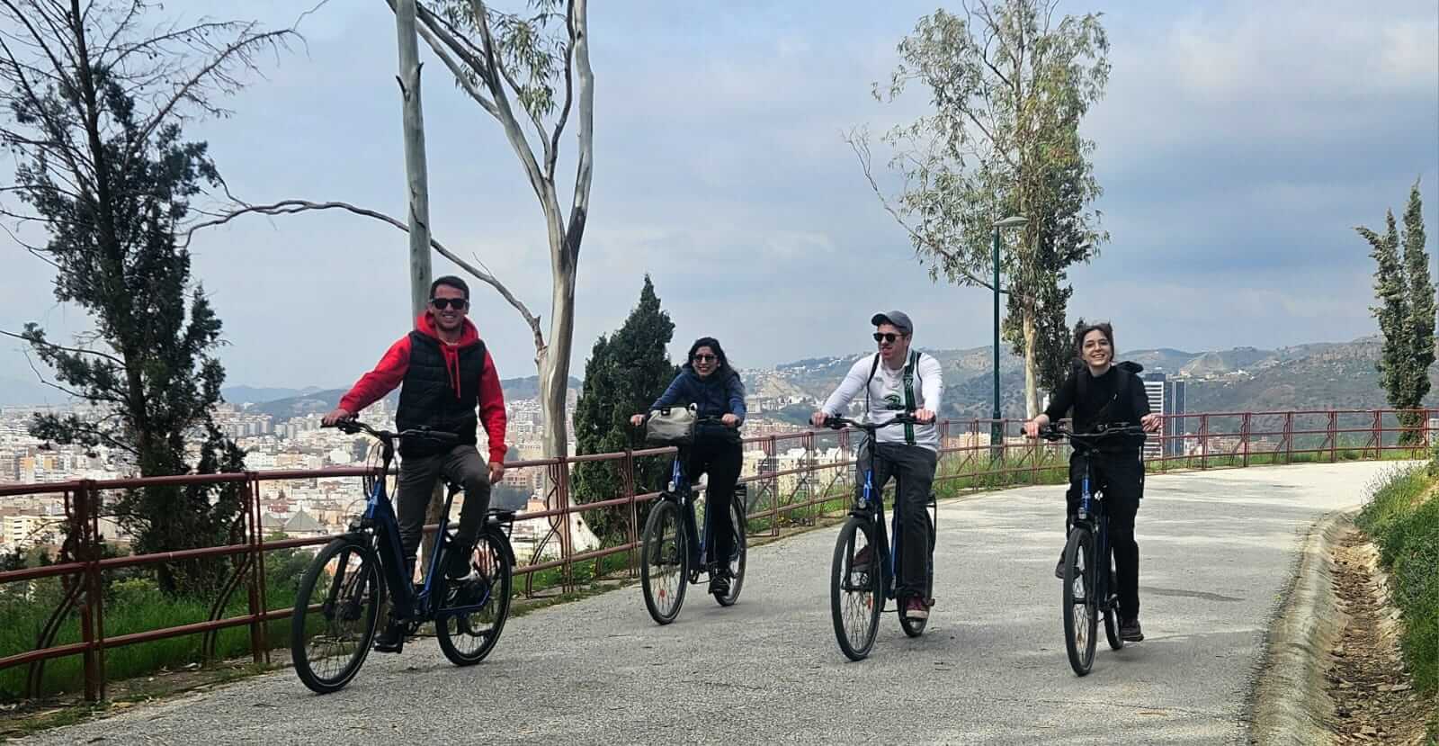 foto de bicicletas eléctricas en Malaga