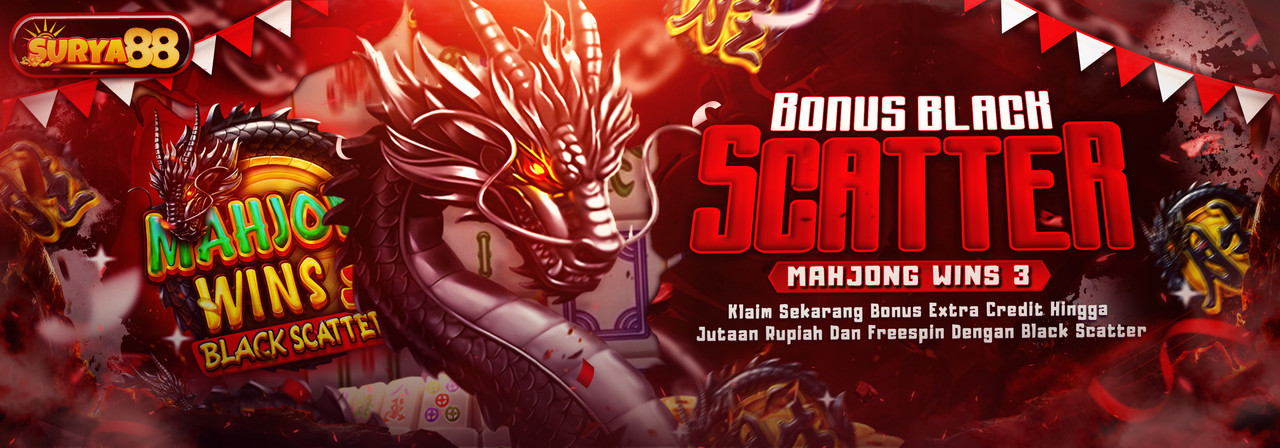 EVENT PRAGMATIC PLAY (MAHJONG WINS 3 BLACK SCATTER) X SURYA88