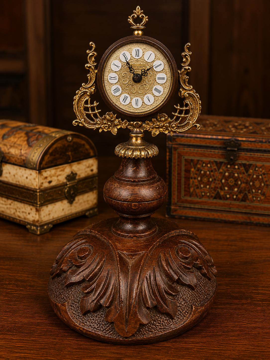 Verger Paris Vintage Dekoratif Masa Saati — 19. yüzyıl sonu – 20. yüzyıl başı