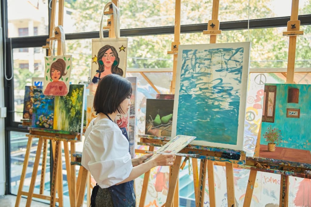 workshop ve tranh ha noi 1