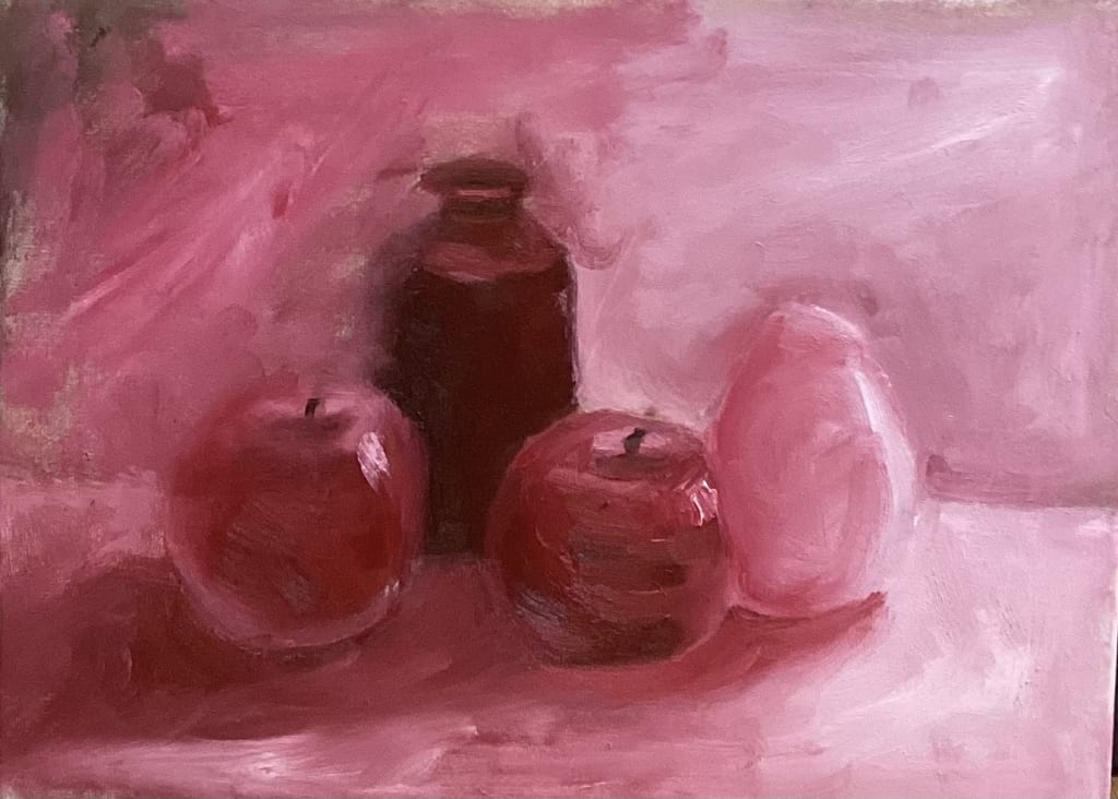 Kathy’s Long-Term Art Practice in Hanoi: oil painting