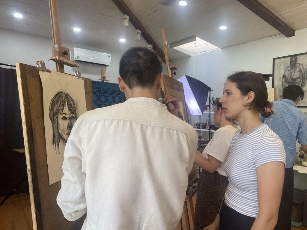 ハノイの英語で学べる絵画教室 - ハノイ 外国人 英語で学べる美術レッスン