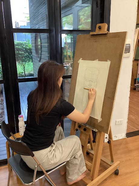 하노이 한국인 학생 그림 수업 - 하노이 한국인 초보자 그림 교실