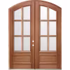 72" x 96" Unfinished Mahogany LH Exterior Double Door Unit 5256-72