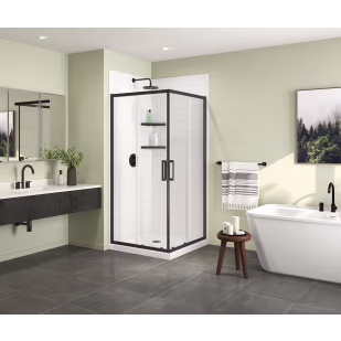 Scarlet 36" x 36" Acrylic Shower Kit With Clear Glass