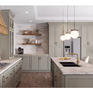 KCD Shaker Moss Cabinets