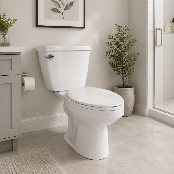 Fabac White Tall Elongated Toilet