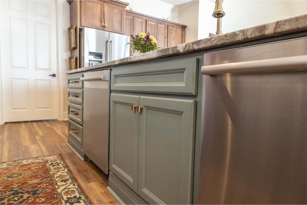 Kitchen featuring EBP Reign Basil cabinets