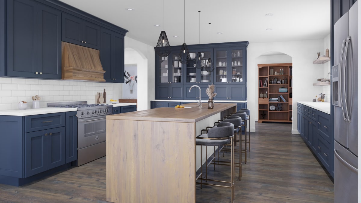 Kitchen featuring KCD Brooklyn Midnight cabinets