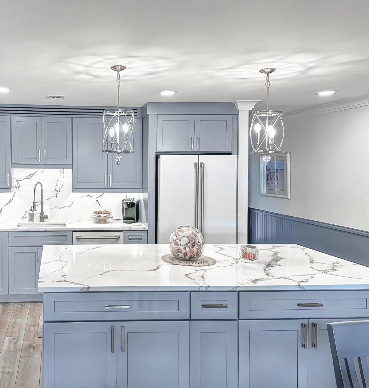 Kitchen featuring Tribeca Hudson Hearthstone cabinets