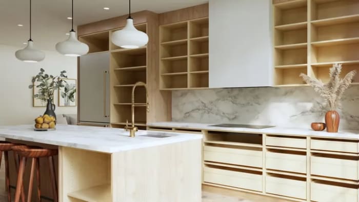 Kitchen featuring Fabuwood Ovela cabinets