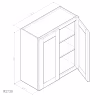 GHI Arcadia Linen White Shaker 27 GHI Arcadia Linen White Shaker 27